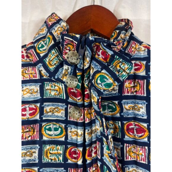 Vintage Nautical Maritime Boating Sailing Puffer Jacket L/XL - Picture 3 of 7